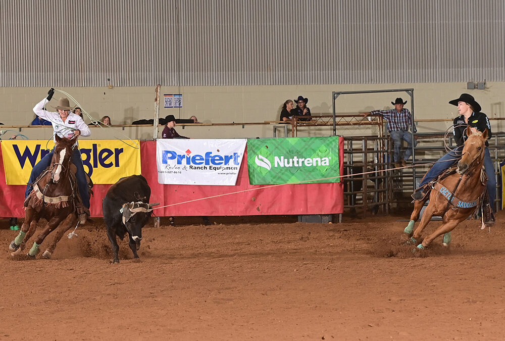 Kenzie Kelton Top Team Roping Header in WPRA