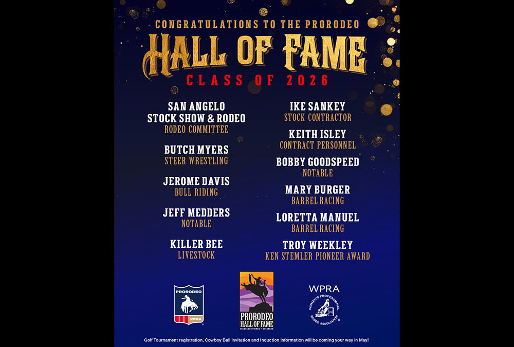 2026 ProRodeo Hall of Fame Class Announced