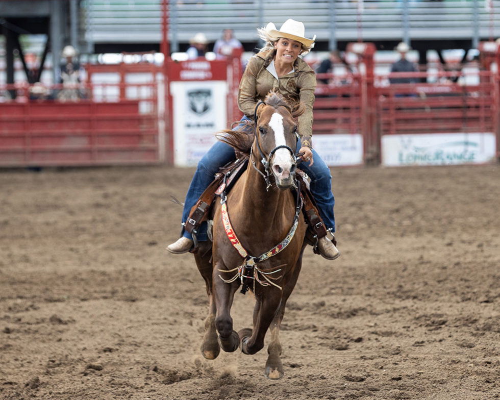 Rookie Choate Tops Barrel Racing Field For Cowboy Christmas with Edens