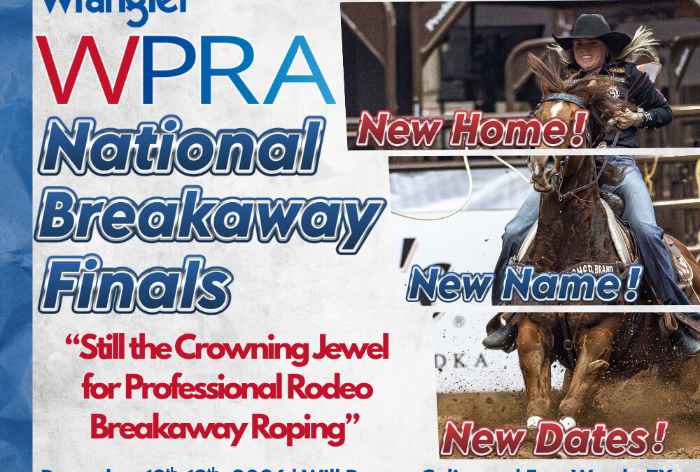 New Home, New Name, New Dates—Still the Crowning Jewel for Professional Rodeo Breakaway Roping